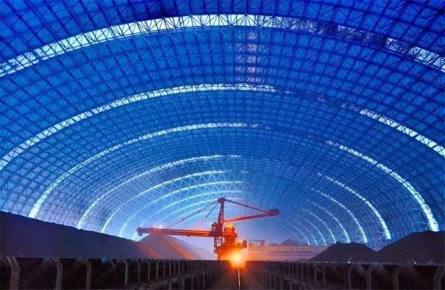 胶州亿优钢构工程师为您解析原料场封闭技术的特点和类型